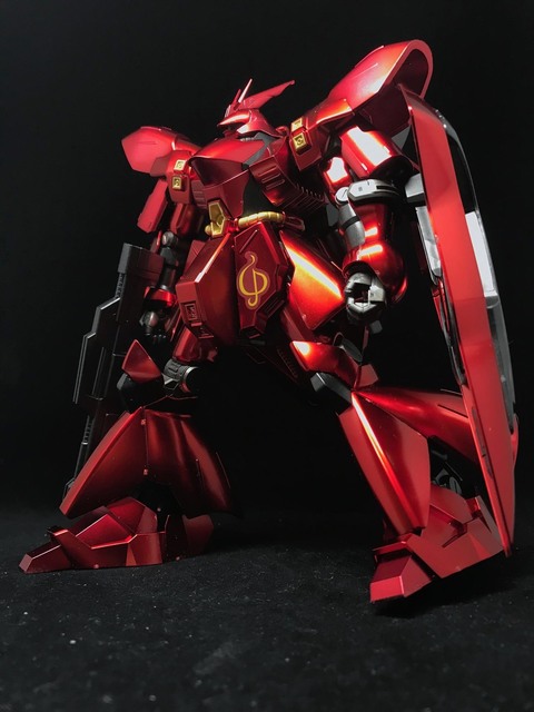 HG 一部使用デカール付き v-ガンダム サザビー メタリックコーティング